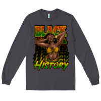 Smoke black history afro woman Long Sleeve Tee - NancyCooperArtShop