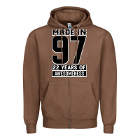 Chestnut Made In 97 22 Years Of Awesomeness Zipper Hoodie - Bettercallsaul