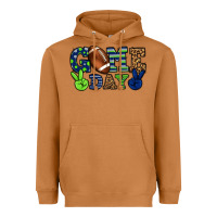 Meerkat Game day green and blue team color Heavyweight Hoodie - HowdyJamesFarm