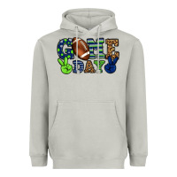 Moon Dust Game day green and blue team color Heavyweight Hoodie - HowdyJamesFarm
