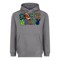 Storm Game day green and blue team color Heavyweight Hoodie - HowdyJamesFarm