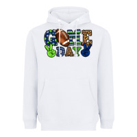Game Day Green And Blue Team Color Heavyweight Hoodie | Teevron