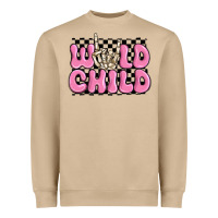 Mushroom wild child pink skeleton Heavyweight Sweatshirt - MaliasSmallBusiness