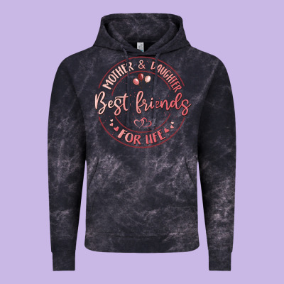 Mother And Daughter Best Friends For Life Vintage Hoodie Designed By Maliassmallbusiness