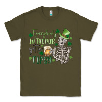 Army Green everybody in the pub gettin' tipsy Classic Tee - MaliasSmallBusiness