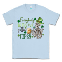 Dusty Blue everybody in the pub gettin' tipsy Classic Tee - MaliasSmallBusiness