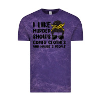 Cloud Purple i like murder shows comfy clothes and maybe 3 peop Vintage Tee - MaliasSmallBusiness