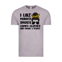Vintage Zinc i like murder shows comfy clothes and maybe 3 peop Vintage Tee - MaliasSmallBusiness
