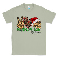 Matcha Peace Love Rock Christmas Classic Tee - CowhideDigitalArt