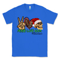 True Royal Peace Love Rock Christmas Classic Tee - CowhideDigitalArt