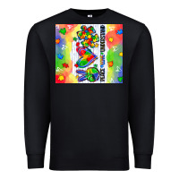 Black peace love understand Premium Sweatshirt - CowGirlArtShop