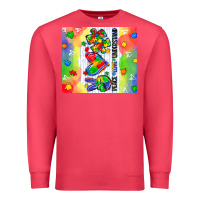 Cardinal peace love understand Premium Sweatshirt - CowGirlArtShop