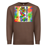 Chestnut peace love understand Premium Sweatshirt - CowGirlArtShop