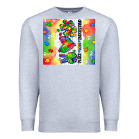 Heather Grey peace love understand Premium Sweatshirt - CowGirlArtShop