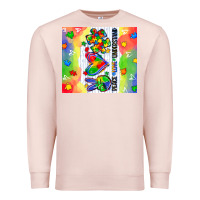 Pale Pink peace love understand Premium Sweatshirt - CowGirlArtShop