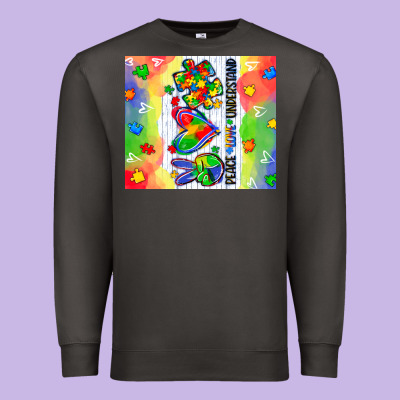 Peace Love Understand Premium Sweatshirt Designed By Cowgirlartshop