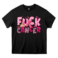 Black fuck cancer Heavy Core Tee - JahusDesignShop