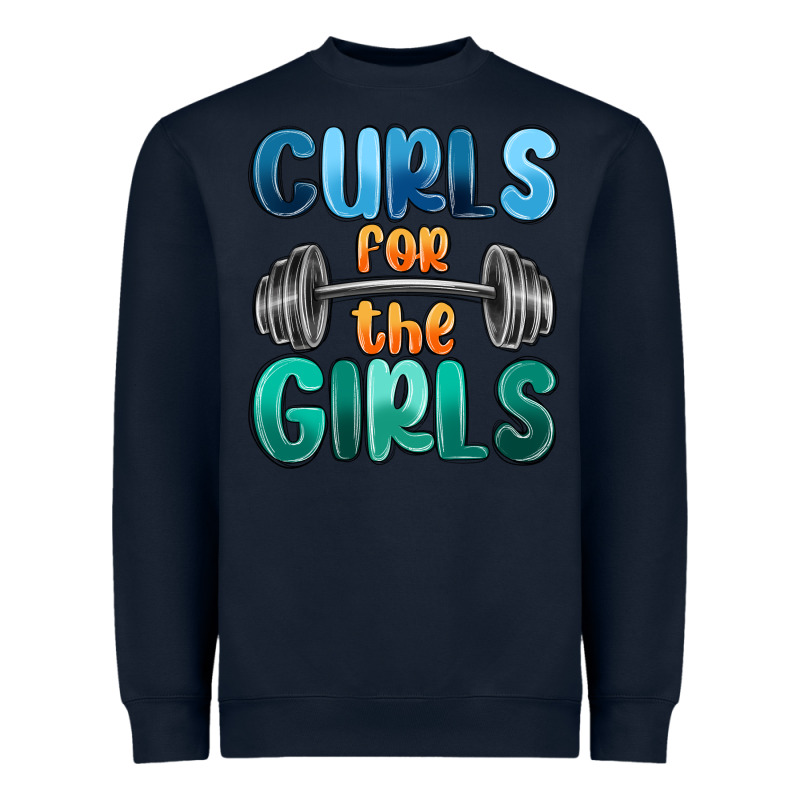 Curls For The Girls Heavyweight Sweatshirt by MaliasSmallBusiness | Teevron