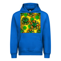 Cobalt St. Patrick's sunflower seamless pattern Urban Hoodie - BundleAndBundleShop