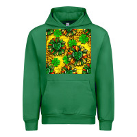 Emerald St. Patrick's sunflower seamless pattern Urban Hoodie - BundleAndBundleShop