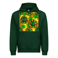 Forest Green St. Patrick's sunflower seamless pattern Urban Hoodie - BundleAndBundleShop