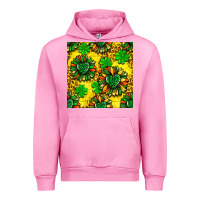 Fuchsia Pink St. Patrick's sunflower seamless pattern Urban Hoodie - BundleAndBundleShop