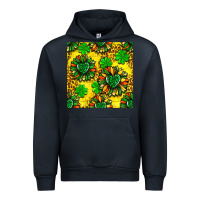 Navy St. Patrick's sunflower seamless pattern Urban Hoodie - BundleAndBundleShop