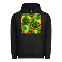 Pigment Black St. Patrick's sunflower seamless pattern Urban Hoodie - BundleAndBundleShop