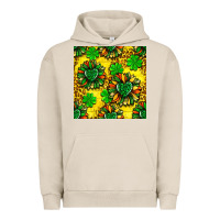 Pigment French Oak St. Patrick's sunflower seamless pattern Urban Hoodie - BundleAndBundleShop