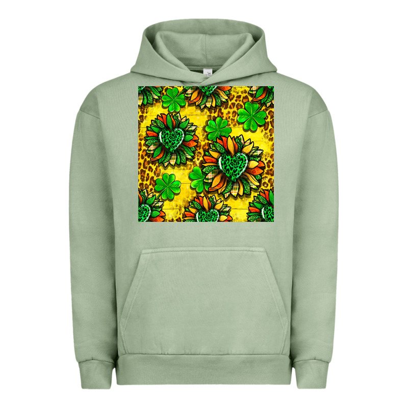 St. Patrick's Sunflower Seamless Pattern Urban Hoodie by BundleAndBundleShop | Teevron