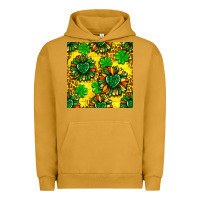 Pigment Peanut Butter St. Patrick's sunflower seamless pattern Urban Hoodie - BundleAndBundleShop