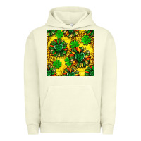 Pigment Pistachio St. Patrick's sunflower seamless pattern Urban Hoodie - BundleAndBundleShop