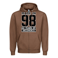 Chestnut Made in 98 22 Years Of Awesomeness Zipper Hoodie - Bettercallsaul