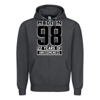 Smoke Made in 98 22 Years Of Awesomeness Zipper Hoodie - Bettercallsaul