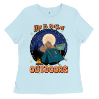 Baby Blue life is better outdoors Ladies Tee - JahusDesignShop