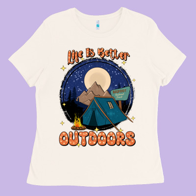 Life Is Better Outdoors Ladies Tee Designed By Jahusdesignshop