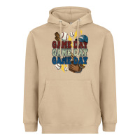 Mushroom Game Day lightning bolt Baseball Heavyweight Hoodie - HowdyJamesFarm