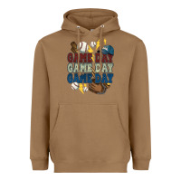 Toasted Coconut Game Day lightning bolt Baseball Heavyweight Hoodie - HowdyJamesFarm