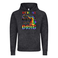 Vintage Black we're all born naked the rest is drag Vintage Hoodie - MaliasSmallBusiness