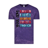 Cloud Purple you are known loved worthy chosen enough Vintage Tee - MaliasSmallBusiness