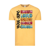 Vintage Mustard you are known loved worthy chosen enough Vintage Tee - MaliasSmallBusiness