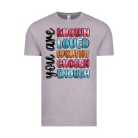 Vintage Zinc you are known loved worthy chosen enough Vintage Tee - MaliasSmallBusiness