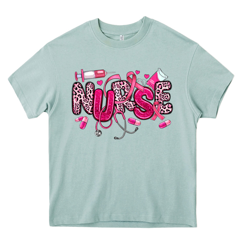 Breast Cancer Nurse Heavy Core Tee by JahusDesignShop | Teevron