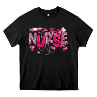 Black breast cancer nurse Heavy Core Tee - JahusDesignShop
