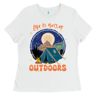 White life is better outdoors Ladies Tee - JahusDesignShop