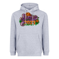 Heather Grey Senior 2023 basketball Heavyweight Hoodie - HowdyJamesFarm