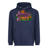 Navy Senior 2023 basketball Heavyweight Hoodie - HowdyJamesFarm