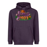 Plum Senior 2023 basketball Heavyweight Hoodie - HowdyJamesFarm