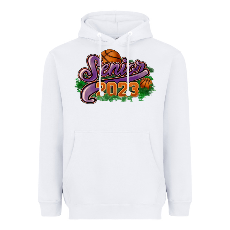 Senior 2023 Basketball Heavyweight Hoodie by HowdyJamesFarm | Teevron
