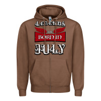 Chestnut Legends are born in July Zipper Hoodie - Bettercallsaul